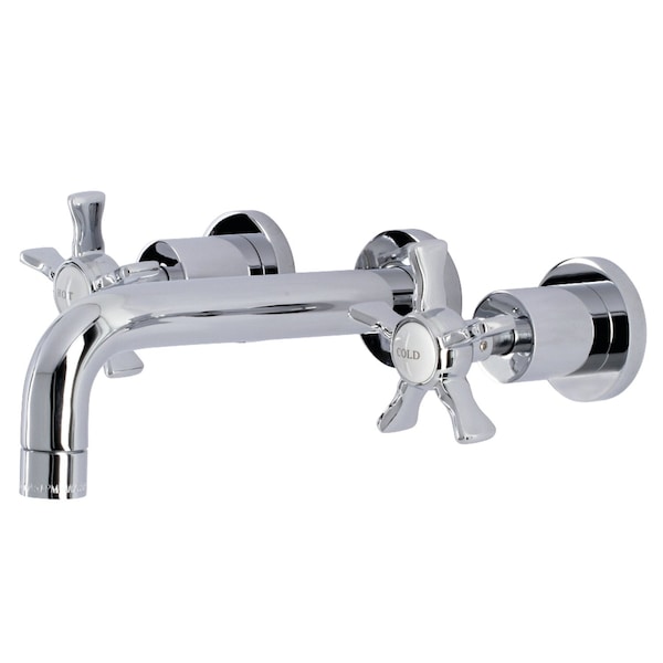 Kingston Brass KS8121NX Two-Handle Wall Mount Bathroom Faucet, Polished Chrome KS8121NX - main
